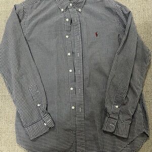 Ralph Lauren Black and White Gingham Shirt